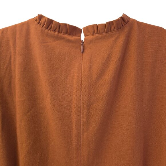 NWT J. Crew Factory Ruffle Neck Suiting Dress Size 14 - Picture 5 of 6